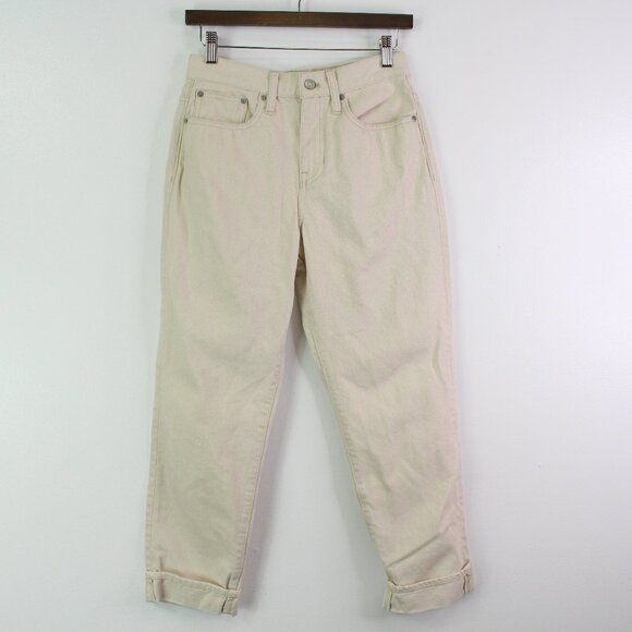 J. Crew Slouchy Boyfriend Jean in Ecru Size 24 - Picture 1 of 9